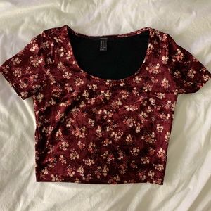Velvet Crop Top